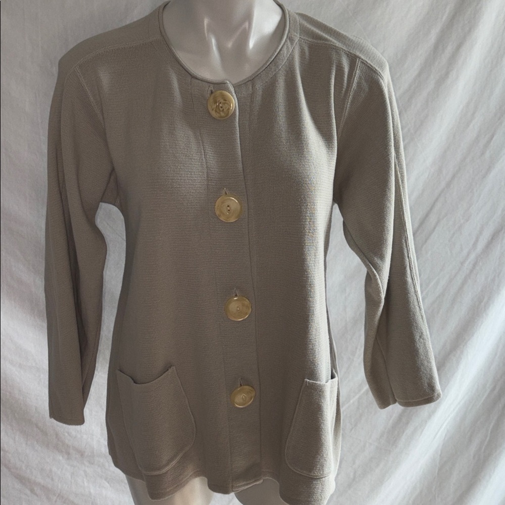 Vintage Linnea Knit Cardigan with Large Buttons
